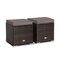 2 Pieces Patio Storage Ottoman with Removable and Washable Cushions